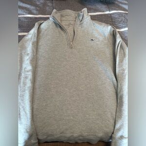 Boys Vineyard Vines Gray Quarter-Zip Sweater